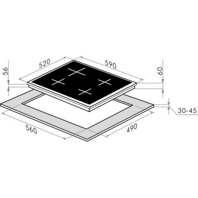 Варочная панель MAUNFELD AVI594FBK индукционная Варочная панель MAUNFELD AVI594FBK индукционная