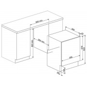 Стирально-сушильная машина SMEG LSIA127 встраиваемая