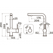 Смеситель Omoikiri Nagano-IB латунь/indigo blue (4994433)