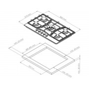 Варочная панель Kuppersberg FS 903 B Bronze газовая