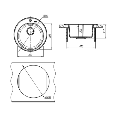 Мойка Florentina Никосия шампань Мойка Florentina Никосия шампань
