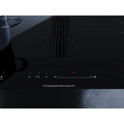 Варочная панель Kuppersbusch KMI 8590.0 SR Black Velvet индукционная с вытяжкой Варочная панель Kuppersbusch KMI 8590.0 SR Black Velvet индукционная с вытяжкой