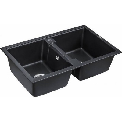 Мойка Paulmark Tandem 80/2 PM238150-BLM, черный металлик Мойка Paulmark Tandem 80/2 PM238150-BLM, черный металлик