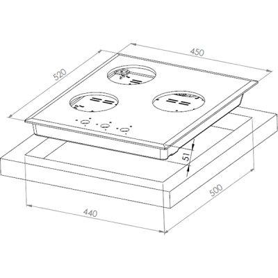 Варочная панель Kuppersberg FG 49 W газовая Варочная панель Kuppersberg FG 49 W газовая