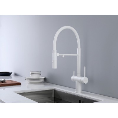 Смеситель Paulmark Starke Gravity Gr213188-431, белый матовый Смеситель Paulmark Starke Gravity Gr213188-431, белый матовый