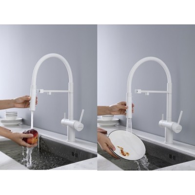 Смеситель Paulmark Starke Gravity Gr213188-431, белый матовый Смеситель Paulmark Starke Gravity Gr213188-431, белый матовый