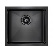 Мойка Paulmark Weser PM804844-GM, вороненая сталь