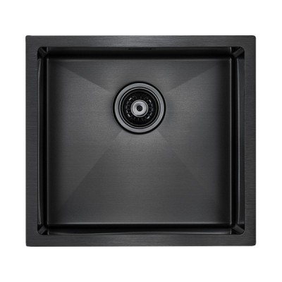 Мойка Paulmark Weser PM804844-GM, вороненая сталь Мойка Paulmark Weser PM804844-GM, вороненая сталь