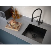 Мойка Paulmark Weser PM804844-GM, вороненая сталь