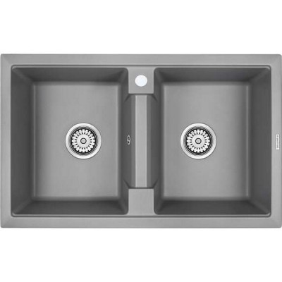 Мойка Paulmark Tandem 80/2 PM238150-GRM, серый металлик Мойка Paulmark Tandem 80/2 PM238150-GRM, серый металлик