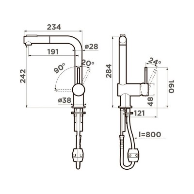 Смеситель Omoikiri Tanigawa-SB-BN латунь/нержавеющая сталь (4994457) Смеситель Omoikiri Tanigawa-SB-BN латунь/нержавеющая сталь (4994457)