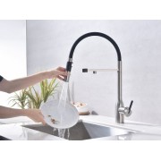 Смеситель Paulmark Magneto One Ma213188-BS, брашированная нерж. сталь