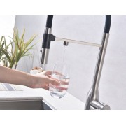 Смеситель Paulmark Magneto One Ma213188-BS, брашированная нерж. сталь