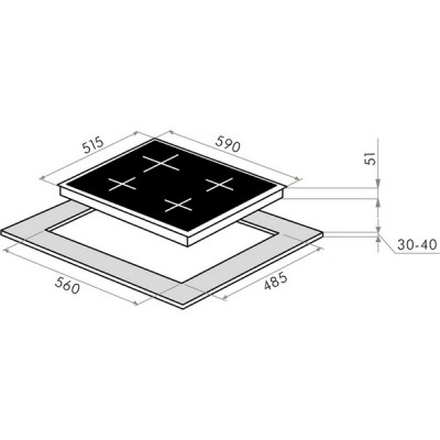 Варочная панель MAUNFELD EGHS.64.63CS/G газовая Варочная панель MAUNFELD EGHS.64.63CS/G газовая