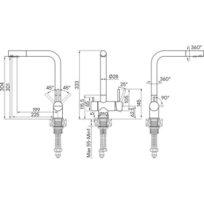 Смеситель Paulmark Skalen Sk213020-BG, брашированное золото Смеситель Paulmark Skalen Sk213020-BG, брашированное золото