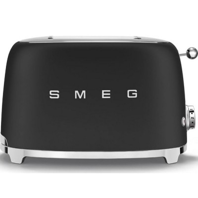 Тостер на 2 ломтика SMEG TSF01BLMEU матовый черный Тостер на 2 ломтика SMEG TSF01BLMEU матовый черный