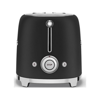 Тостер на 2 ломтика SMEG TSF01BLMEU матовый черный Тостер на 2 ломтика SMEG TSF01BLMEU матовый черный