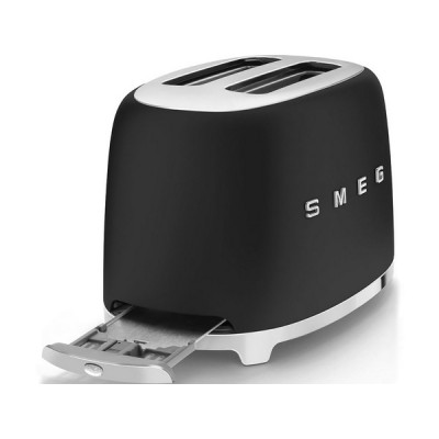 Тостер на 2 ломтика SMEG TSF01BLMEU матовый черный Тостер на 2 ломтика SMEG TSF01BLMEU матовый черный
