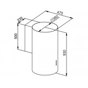 Вытяжка MAUNFELD LEE WALL 39 черный