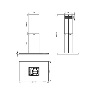 Вытяжка Falmec LUMEN IS STEEL 90 Вытяжка Falmec LUMEN IS STEEL 90