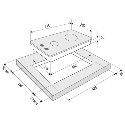 Варочная панель KRONA CALORE 30 WH газовая Варочная панель KRONA CALORE 30 WH газовая