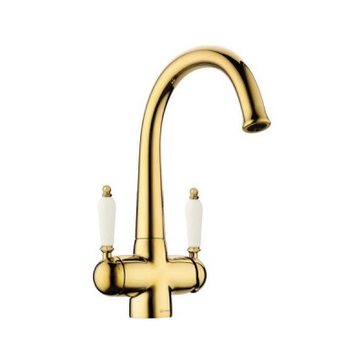 Смеситель Omoikiri Okinawa 2-G латунь/золото (4994253) Смеситель Omoikiri Okinawa 2-G латунь/золото (4994253)