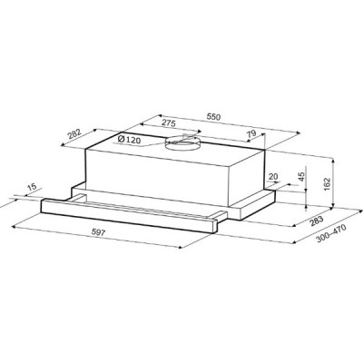 Вытяжка KRONA KAMILLA T 600 inox (2 мотора) Вытяжка KRONA KAMILLA T 600 inox (2 мотора)