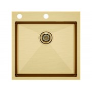 Мойка Paulmark Kroner-edge PM775151-BG, брашированное золото