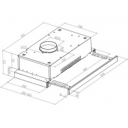 Вытяжка MEFERI SLIDEBOX60WH LIGHT