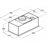 Вытяжка MAUNFELD MZR 60 Lux чёрный