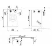 Варочная панель SMEG PV331CN газовая