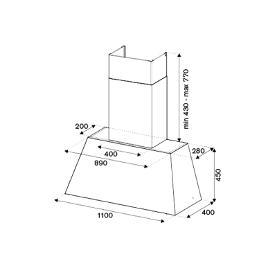 Вытяжка Bertazzoni KR110HER1ADC Вытяжка Bertazzoni KR110HER1ADC