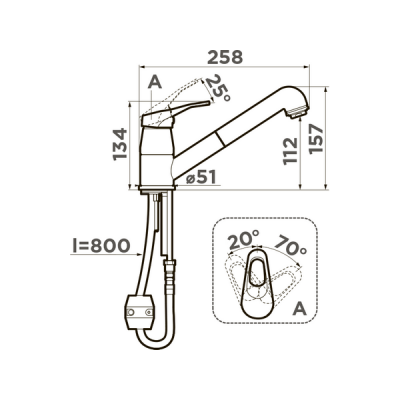 Смеситель Omoikiri Tateyama-S-WH латунь/белый (4994138) Смеситель Omoikiri Tateyama-S-WH латунь/белый (4994138)