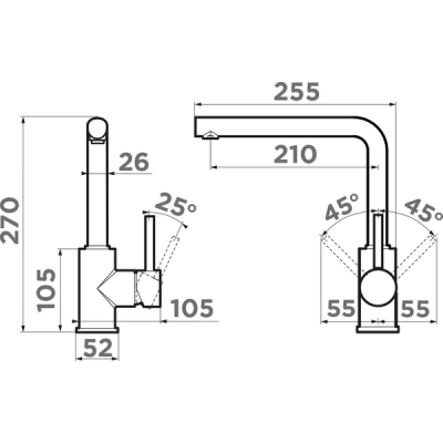 Смеситель Omoikiri Nakagawa-C латунь/хром (4994306) Смеситель Omoikiri Nakagawa-C латунь/хром (4994306)