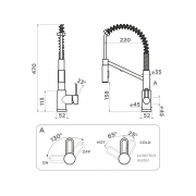 Смеситель Omoikiri Mikawa 2 Plus-GB латунь/графит (4994455)
