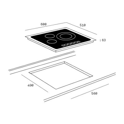 Варочная панель Teka TZ 6315 (40239030) электрическая Варочная панель Teka TZ 6315 (40239030) электрическая