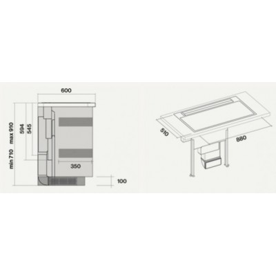 Варочная панель с встр. вытяжкой Falmec SINTESI индукционная Варочная панель с встр. вытяжкой Falmec SINTESI индукционная