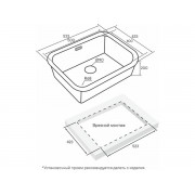 Мойка Paulmark Vello 53 uni VE53-MBN, матовый черный