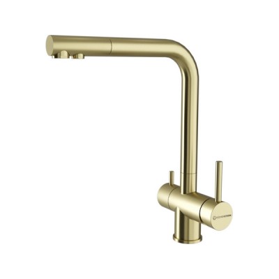 Смеситель Kuchenstern FOKUS-F золото Смеситель Kuchenstern FOKUS-F золото