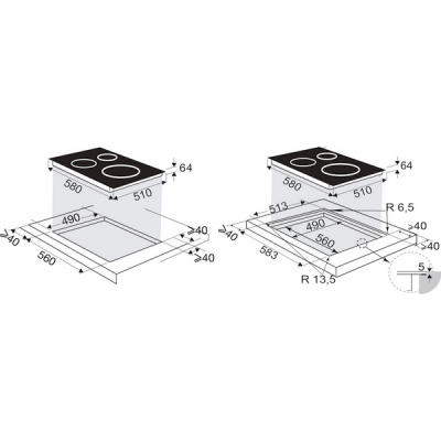 Варочная панель Brandt BPI6420B индукционная Варочная панель Brandt BPI6420B индукционная