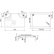 Варочная панель SMEG PM6743R комбинированная