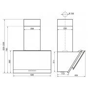 Вытяжка Elikor Рубин Ceramics S4 60П-700-Э4Д антрацит/сланец керамогранит