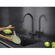 Смеситель Kuchenstern BRUNN-FS черный