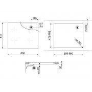 Варочная панель SMEG SI1B22641D индукционная