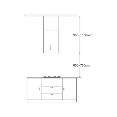 Вытяжка MEFERI TUBE35WH ISLA ULTRA Вытяжка MEFERI TUBE35WH ISLA ULTRA