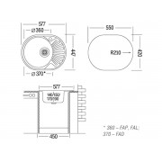 Мойка Ukinox Фаворит FAD577.447 -5K 1R