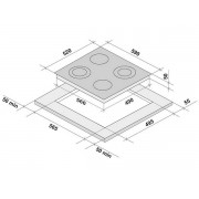 Варочная панель KRONA LEGGIERO 60 BL электрическая