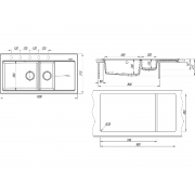 Мойка Florentina Россана бежевый