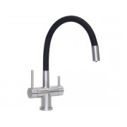 Смеситель Longran Techno LM2198 Stanless Steel/Black