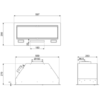 Вытяжка SMEG KSG6P4MB Вытяжка SMEG KSG6P4MB